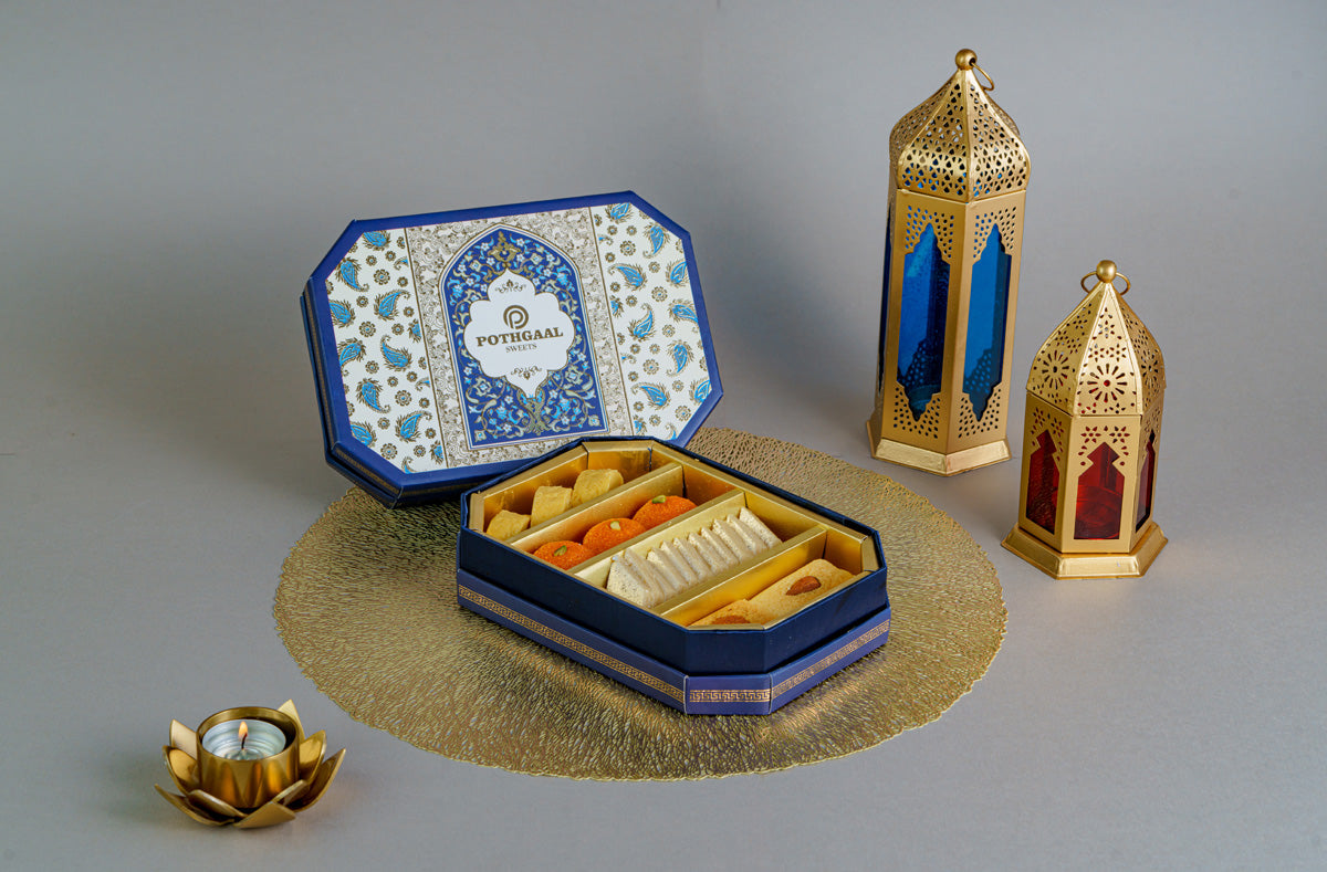 Pothgaal Handcrafted Box(Blue) - 500gms